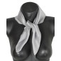 Petit carré en soie gris - qualité sup Petit carré en soie gris - qualité sup