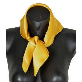 Petit carré en soie or - qualité sup