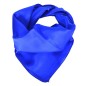 Petit carré en soie bleu roi - qualité sup Petit carré en soie bleu roi - qualité sup