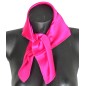 Petit carré en soie fuchsia - qualité sup