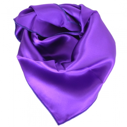 Petit carré en soie violet