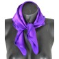 Petit carré en soie violet - qualité sup Petit carré en soie violet - qualité sup