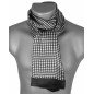 Foulard soie homme pied de poule noir Foulard soie homme pied de poule noir