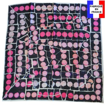 Carré de soie Gaudi – Pois