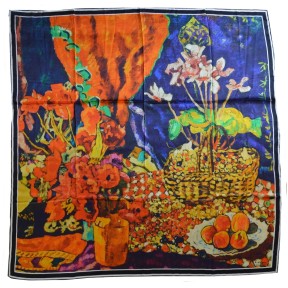 Carré soie 110cm nature morte