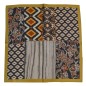 Petit carré en soie patchwork beige