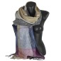 Pashmina en soie antique multicolore