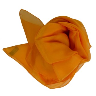 Carré en soie 88cm melon made in France