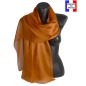 Etole soie cérémonie orange foncé made in France