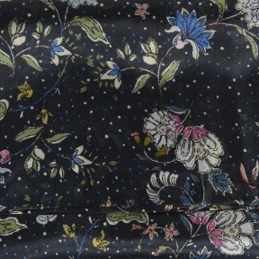 Etole en soie liberty noire