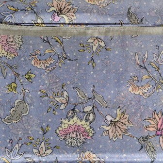 Etole en soie liberty grise