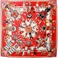 Foulard carré Indiens rouge
