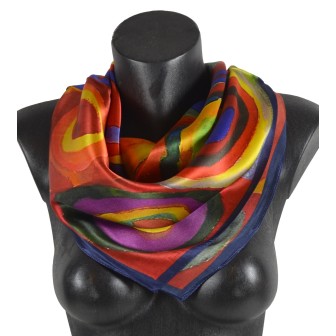 Carré soie 65cm Kandinsky