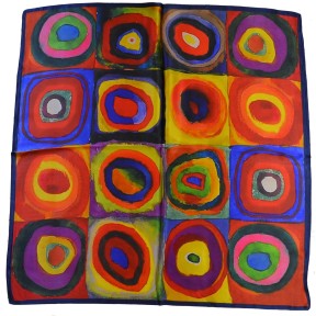 Carré soie 65cm Kandinsky