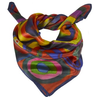 Carré soie 65cm Kandinsky