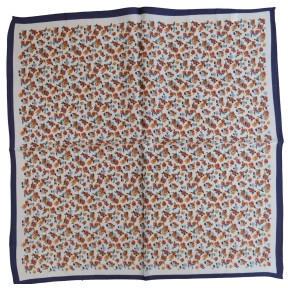 Petit carré en soie petites fleurs