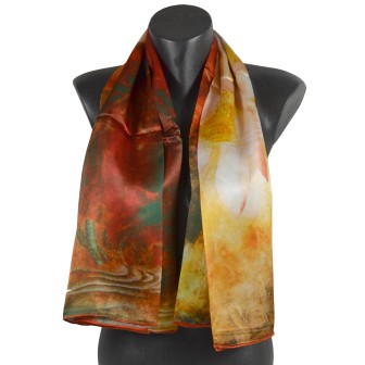 Carré soie 110cm fleurs