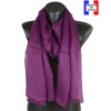 Grand foulard en soie dahlia made in France