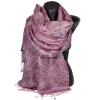 Pashmina en soie antique rose