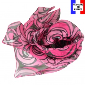 Echarpe en soie Mackintosh, Rose et Larme