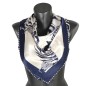 Foulard carré soie zebres