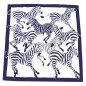 Foulard carré soie zebres