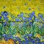Carré soie Les iris de Van Gogh Carré soie Les iris de Van Gogh