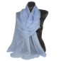 Etole en crêpe de soie bleu ciel