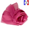 Foulard en soie camelia uni made in France