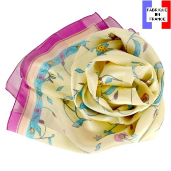 Echarpe en soie Fleurs Persanes