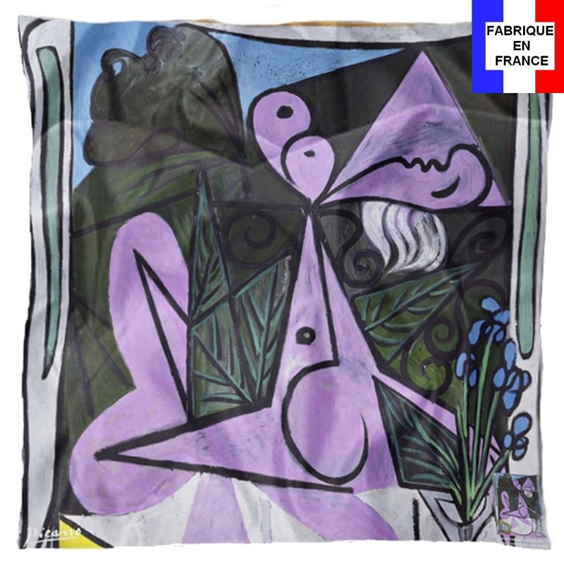 Carré de soie Picasso, Nu au bouquet d'iris et au miroir Carré de soie Picasso, Nu au bouquet d'iris et au miroir