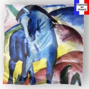 Carré de soie Le Cheval Bleu de Franz de Franz Marc