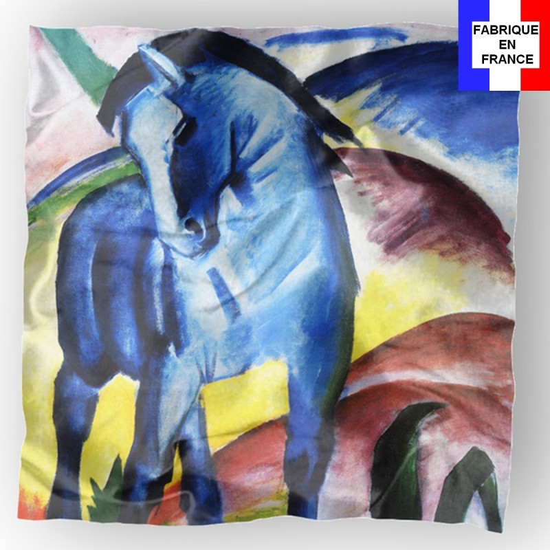 Carré de soie Le Cheval Bleu de Franz de Franz Marc