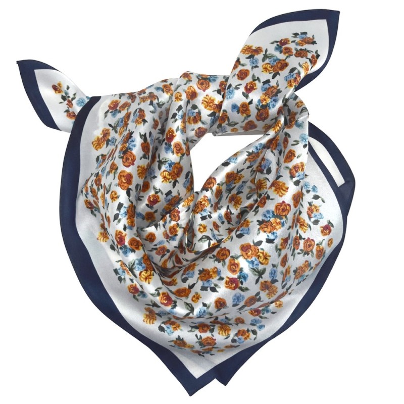 Foulard carré 50 floral