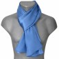 Echarpe en satin de soie bleu jean Echarpe en satin de soie bleu jean