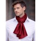 Echarpe en satin de soie bordeaux