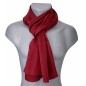 Echarpe en satin de soie bordeaux