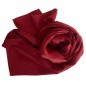 Echarpe en satin de soie bordeaux
