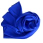Echarpe en satin de soie bleu royal Echarpe en satin de soie bleu royal