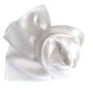 Echarpe en satin de soie blanche