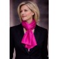 Echarpe en satin de soie rose
