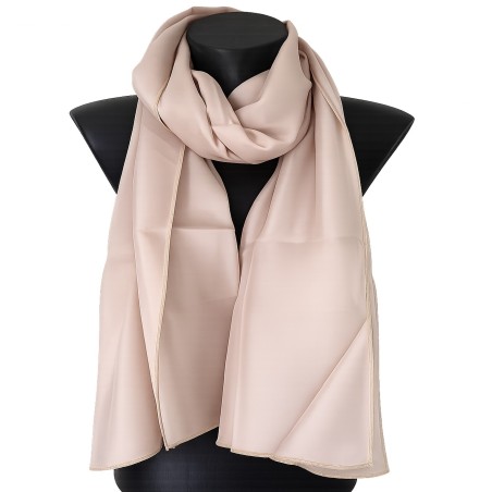 Echarpe en satin de soie chair