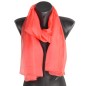 Foulard en soie pêche uni made in France Foulard en soie pêche uni made in France