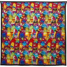 Foulard carré motif tableau 