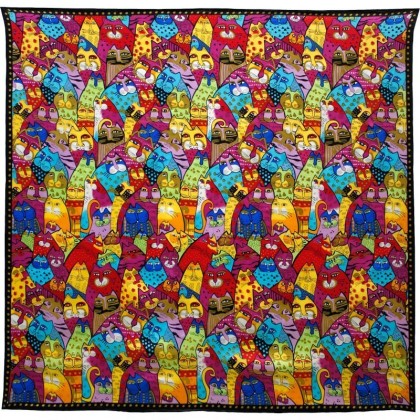 Foulard carré motif tableau 